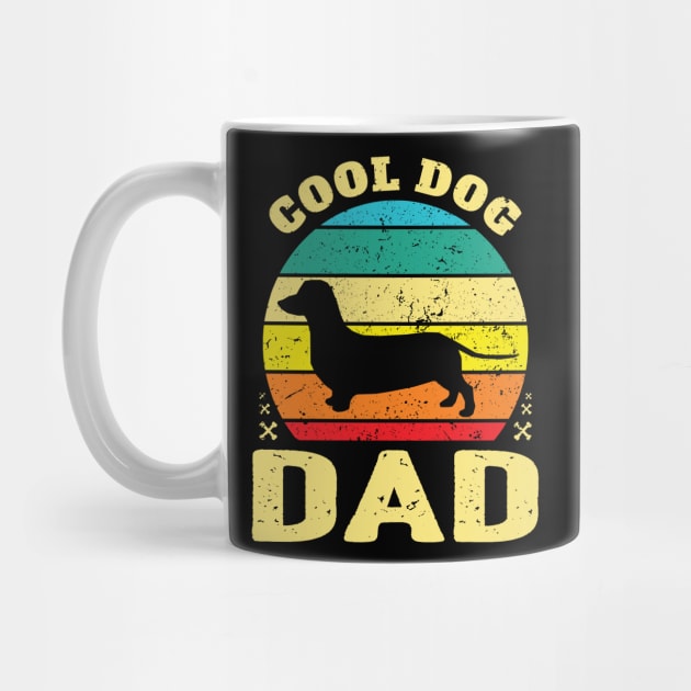 Retro Cool Weiner Dog Dad by pa2rok